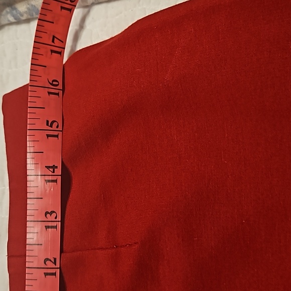 J.Jill Stretch Pencil Skkrt Red - Picture 4 of 6